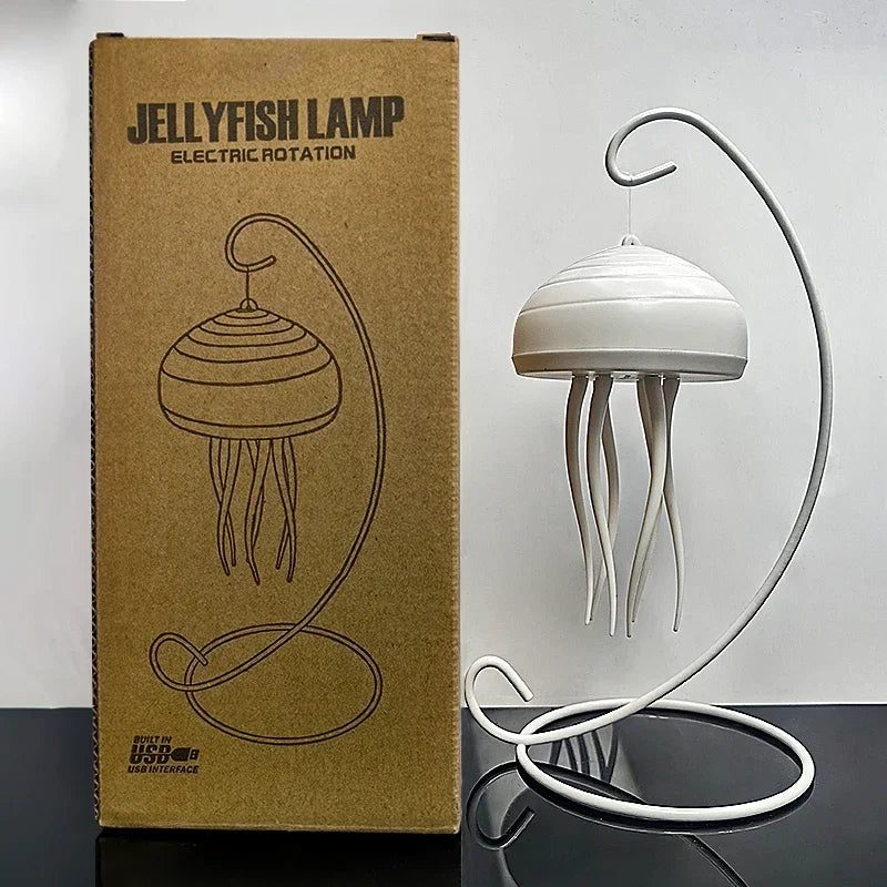 Creative Home Lighting Decoration Floating Dynamic Jellyfish Night Light New Romantic Atmosphere Light SPINGHAR