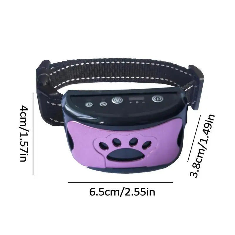 Bark Collar Dog Collar Rechargeable Smart Anti Bark Collar With Beep Vibration Automatic Stop Adjustable Dog Bark Collar For Dog SPINGHAR