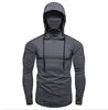 Factory Direct Sales Solid Color Autumn Leisure Fitness Sweatshirt Men's Thin Sweater Hooded Long-sleeved Hoodie SPINGHAR