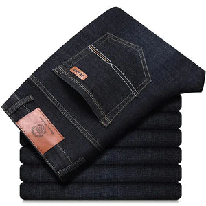 New Men Classic Jeans Jean Homme Pantalones Hombre Men Mannen Soft Black Biker Masculino Denim Overalls Mens Pants Size 32-38 - SPINGHAR