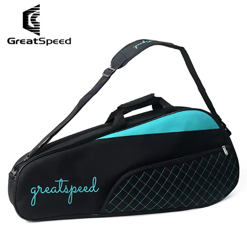 2024 New GREATSPEED 3pcs Tennis Badminton Raquet Sports Bag One Shoulder Pack Men Women Simple Racket Bags SPINGHAR