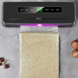 Electric Vacuum Sealer Dry/Wet Food Sealed Packaging Machine Packaging Machine Kitchen Home Food Storage Seal Smart Touch Key - SPINGHAR