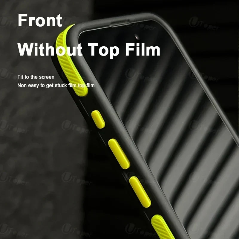 New Bicolor Matte Frosted Magnetic Phone Case For iPhone 16 15 14 Plus 13 12 11 Pro Max Translucent Shockproof Bumper Hard Cover SPINGHAR