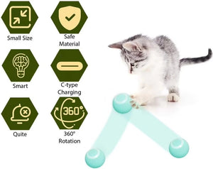 Cat Interactive Ball Smart Cat Toys Indoor Automatic Rolling Magic Ball Electronic Interactive Cat Toy Cat Game Accessories SPINGHAR