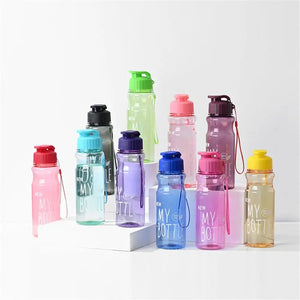 550ML Travel Sport Multi-color Water Bottle Plastic Water Cup Large Capacity SPINGHAR