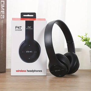 Stereo P47 Bluetooth Headset: Wireless Folding Sports Headphones for iPhone and Xiaomi SPINGHAR