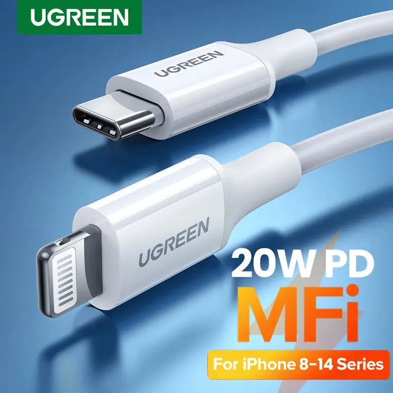 UGREEN 20W PD USB-C to Lightning Cable for iPhone 14/13/12 - SPINGHAR