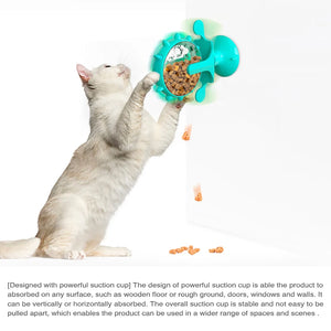 Dog Cat Feeding Interactive Wheel Toys Pet Leaking Food Training Ball Slow Dog Feeder Funny Dog Wheel Pet Products SPINGHAR