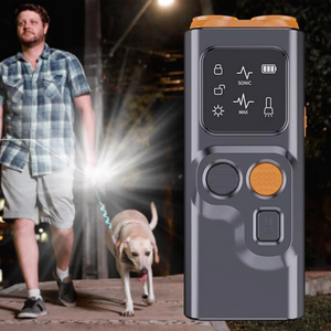 BarkGuard Dog Barking Prevention Device Rechargeable Anti Bark Device With HD Display And LED Flashlight With 3 Mode Adjustment SPINGHAR