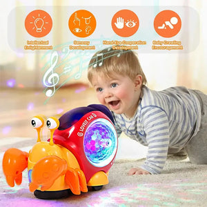 Interactive Crawling Crab Musical Baby Toy - SPINGHAR