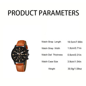 New Hip Hop Mens Fashion Watches Luxury Male Clock Wristwatch Sport MensWrist Watch Bracelet Set Relogio Masculino - SPINGHAR