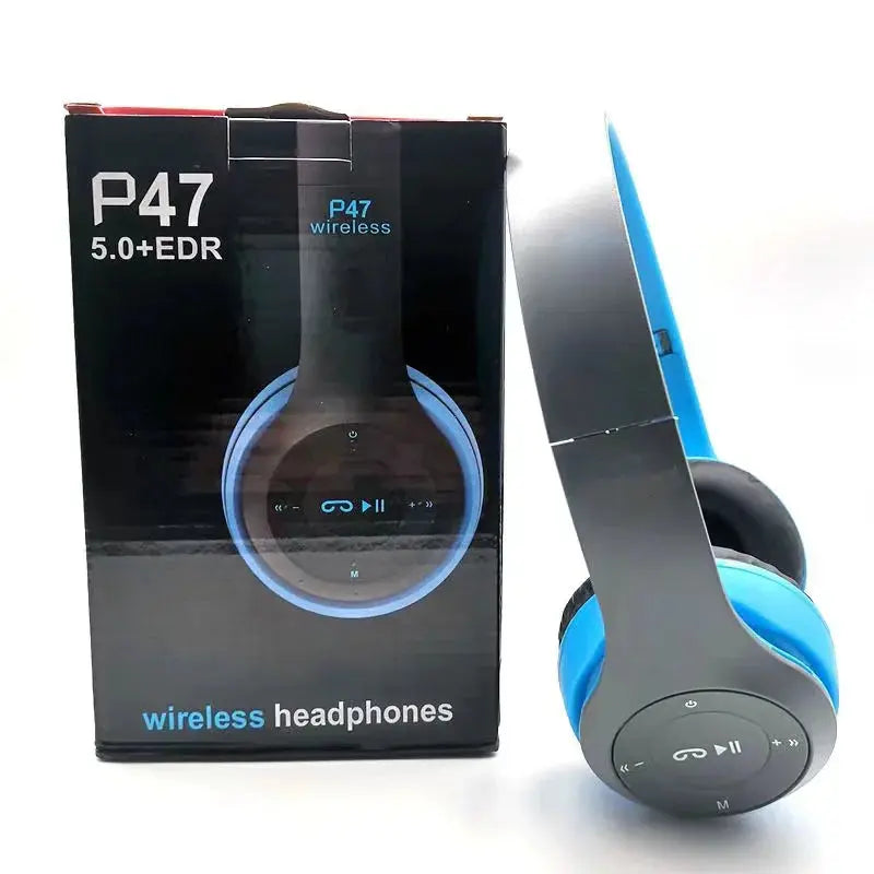 Stereo P47 Bluetooth Headset: Wireless Folding Sports Headphones for iPhone and Xiaomi SPINGHAR