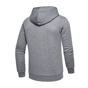 New men's hooded pullover fall casual Slim long-sleeved warm men's sweater knit sweater loose tops outdoor sports men's clothing SPINGHAR