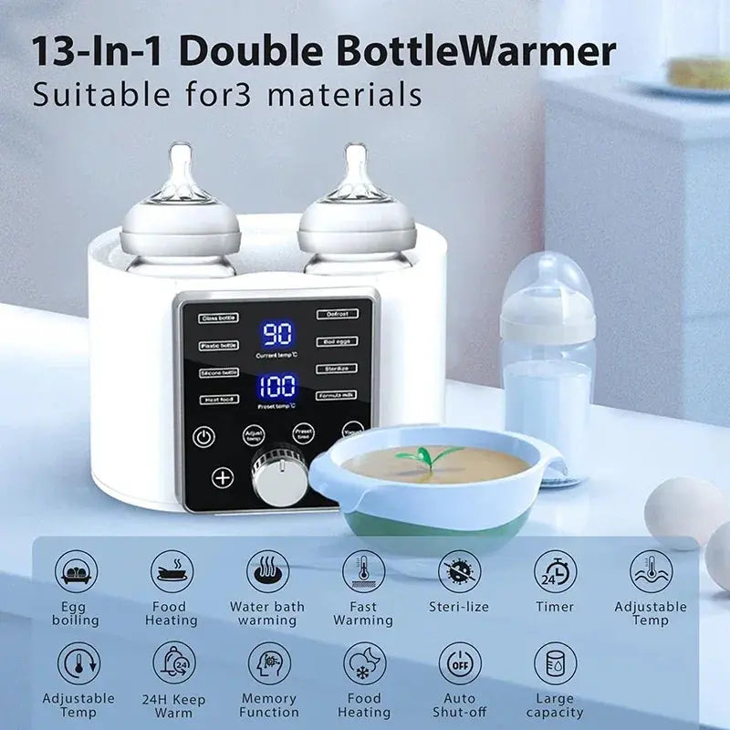 Electric Baby Feeder Bottle Warmer Steam Sterilization Milk Heater Baby Wammer - SPINGHAR