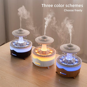 2023 Rain Cloud Humidifier Water Drip with Remote Raindrop Humidifier Rain Cloud Diffuser Mushroon Air Humidifier with Rain Lamp SPINGHAR