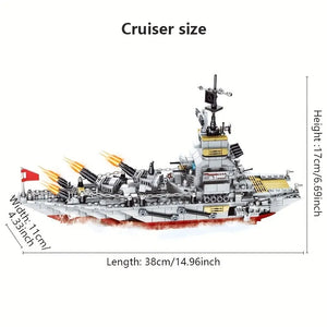 STEM Building Set Toy 1068pcs Construction Cruiser Ocean Ship Building Toy for 6 Years Up Boys 25 Models Engineering SPINGHAR