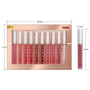 3-12 PCS Matte Lipstick Set - Waterproof Long-Lasting Lip Gloss - SPINGHAR