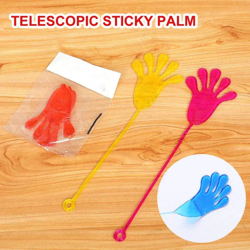 5-50 Pcs Kids Funny Sticky Hands toy Palm Elastic Sticky Squishy Slap Palm Toy kids Novelty Gift Party Favors supplies - SPINGHAR