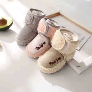 Warm Infant Toddler Crib Snow Boots Soft Comfortable Infant Girls Boys Anti-Slip Socks Slipper Newborn Baby Shoes - SPINGHAR