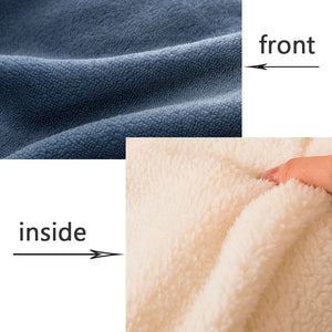 Thickened Winter Flannel Fleece Quilt Blanket for Cold Nights SPINGHAR