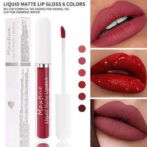 Waterproof Matte Liquid Lipstick - Long-Lasting Velvet Finish - SPINGHAR