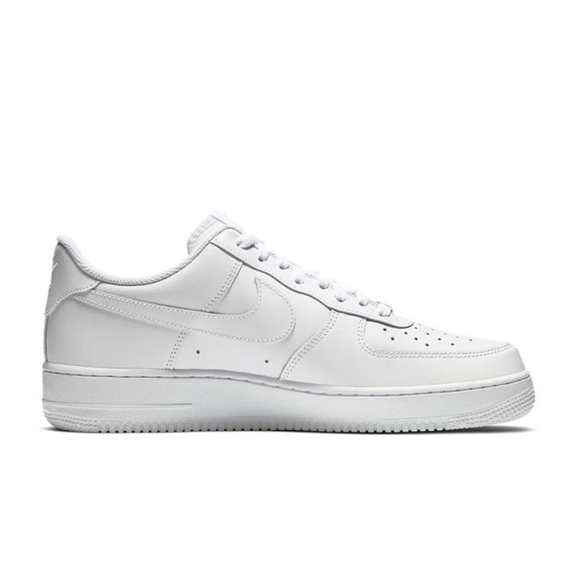 Nike Air Force 1 07 Men Woman Skateboarding Shoes Classics Black White Genuine leather Non-slip Comfortable Af1 Running Sneakers SPINGHAR