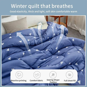 Thickened Four Seasons Polyester Quilt for Autumn and Winter SPINGHAR