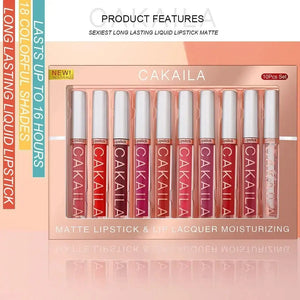 3-12 PCS Matte Lipstick Set - Waterproof Long-Lasting Lip Gloss - SPINGHAR