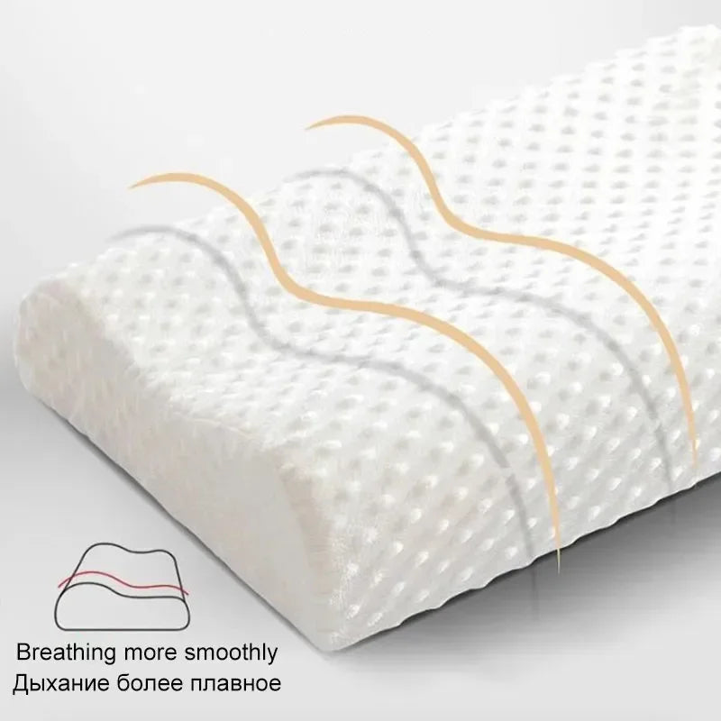 Memory Foam Long Pillow for Neck Support and Maternity Comfort SPINGHAR