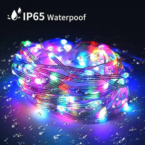 5M/10M/20M RGBIC LED Smart Fairy Lights Bluetooth APP Control String Light DIY for Christmas Party Wedding Home Decoration SPINGHAR