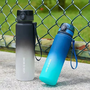 1 Liter Large Capacity Sports Water Bottle Leak Proof Colorful Plastic Cup Drinking Outdoor Travel Portable Gym Fitness Jugs SPINGHAR