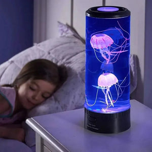 Color Changing Jellyfish Lamp Usb/Battery Powered Table Night Light Children'S Gift Home Bedroom Decor Boys Girls Birthday Gifts SPINGHAR