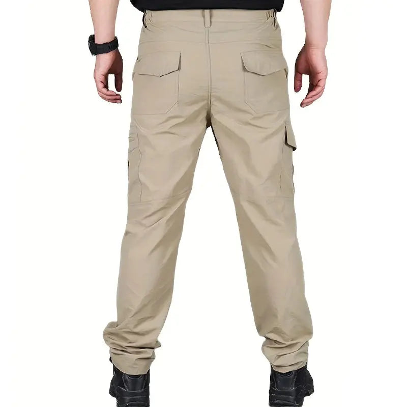 Casual Men Pants Summer Multiple Pockets Cargo Pants Quick Dry Thin Trousers Outdoor Hiking Workout Breathable Long Pant New - SPINGHAR