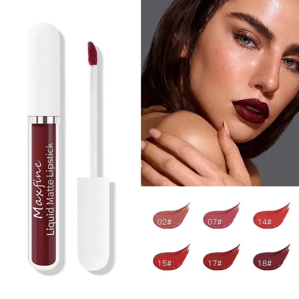 Waterproof Matte Liquid Lipstick - Long-Lasting Velvet Finish - SPINGHAR