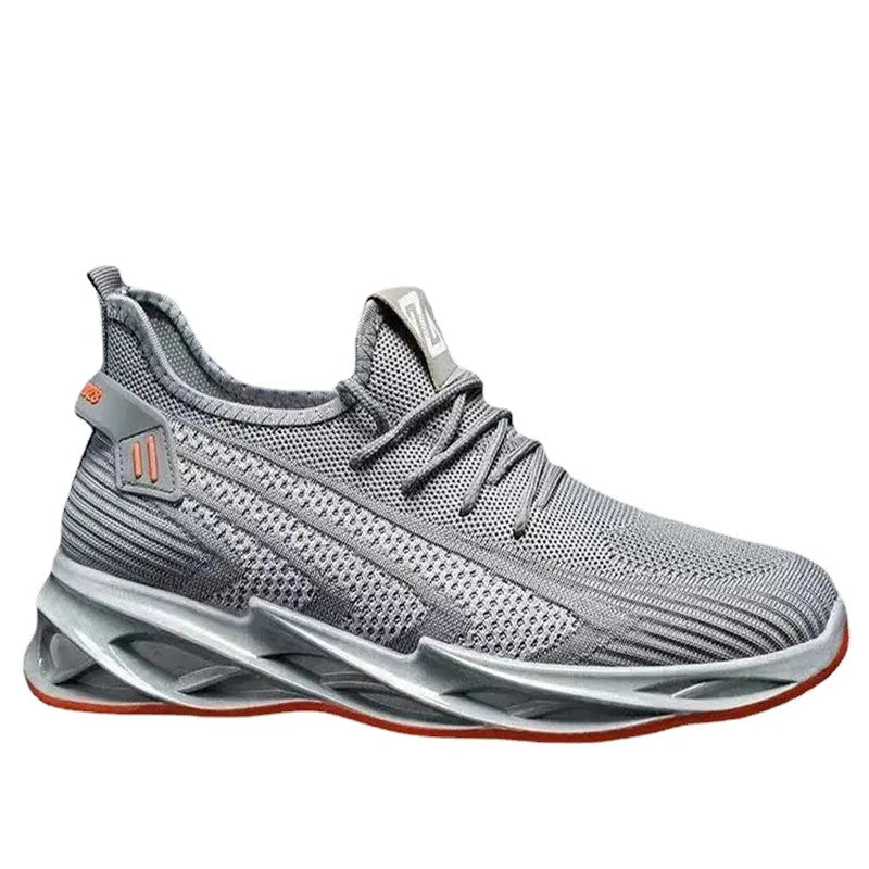 Men's lightweight mesh breathable casual sports shoes summer soft sole comfort anti slip outdoor running shoes fashion sneakers SPINGHAR