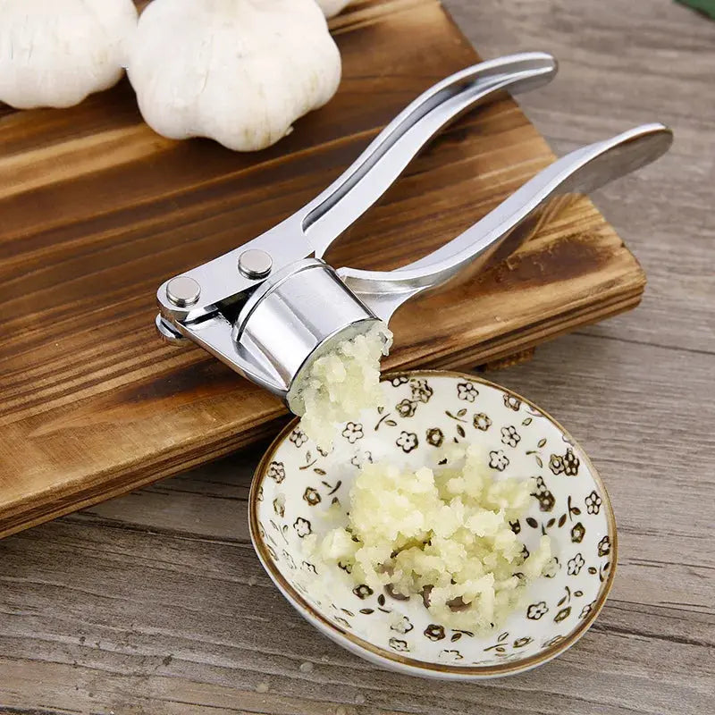 Garlic Press Crusher Mincer Kitchen Stainless Steel Garlic Smasher Squeezer Manual Press Grinding Tool Kitchen Accessories - SPINGHAR