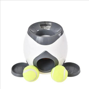 New Dog Tennis Food Reward Machine Dog Interactive Training Intelligent Automatic Leaky Food Pet Toy SPINGHAR