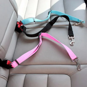 Adjustable Pet Cat Dog Car Seat  Belt Pet Seat Vehicle Dog Harness Lead Clip Safety Lever Traction Dog Collars Dog Accessoires SPINGHAR