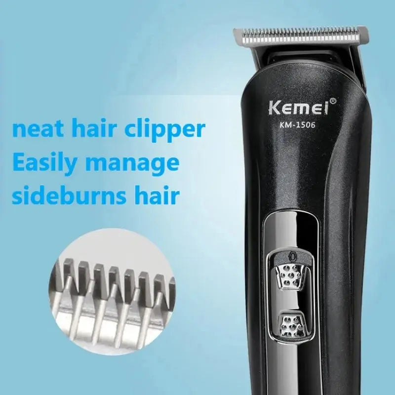 Kemei KM-1506 3-in-1 Electric Shaver - USB Rechargeable Hair Trimmer - SPINGHAR