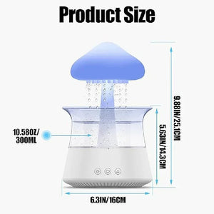 Rain Cloud Humidifier Essential Oil Diffusers Aroma Diffuser Water Flow Speed 7 Color Light  Raindrop Humidifier For Home SPINGHAR