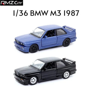 1/36 BMW M3 E30 1987 Classical Rally Toy Car Model For Children RMZ CiTY Diecast Metal Miniature Pull Back Collection Gift Kid - SPINGHAR