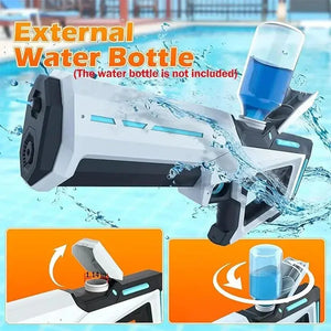 Electric Water Gun Toys Fully Automatic Continuous Firing Luminous Water Gun Interactive Water Splashing Children's Toy Guns - SPINGHAR