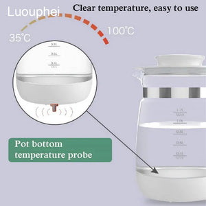 1.2L Infant Thermostatic Milk Regulator Baby Kettle Keep Warm 24 Hours Hot Water Smart Insulation Pot Milk Powder Warmer - SPINGHAR