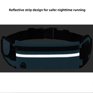 Outdoor Sports Waterproof Reflective Strip Waist Bag Mobile Phone Cycling Fitness Running Waist Bag Adjustable Elastic Strap SPINGHAR