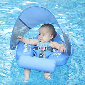 Mambobaby Baby Waist Floating Lying Swimming Ring Pool Toy Swimming Trainer Solid Non-Inflatable Newborn Baby Swim - SPINGHAR