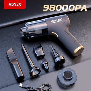 SZUK Car Vacuum Cleaner Wireless Mini Powerful Vacuum Cleaner Home Appliance Portable Handheld Cordless Super Strong Cleaning SPINGHAR