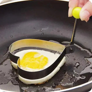 New Stainless Steel Fried Egg Mold Heart Pancake Maker Breakfast Baking Omelette Rings Cooking Tools Kitchen Accessories Gadget - SPINGHAR