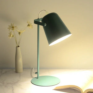 Modern Led Desk Lamp Nordic Lighting Fixture Table College Dorm Reading Living Bedroom Bedside Study Black Indoor Decor Lights SPINGHAR