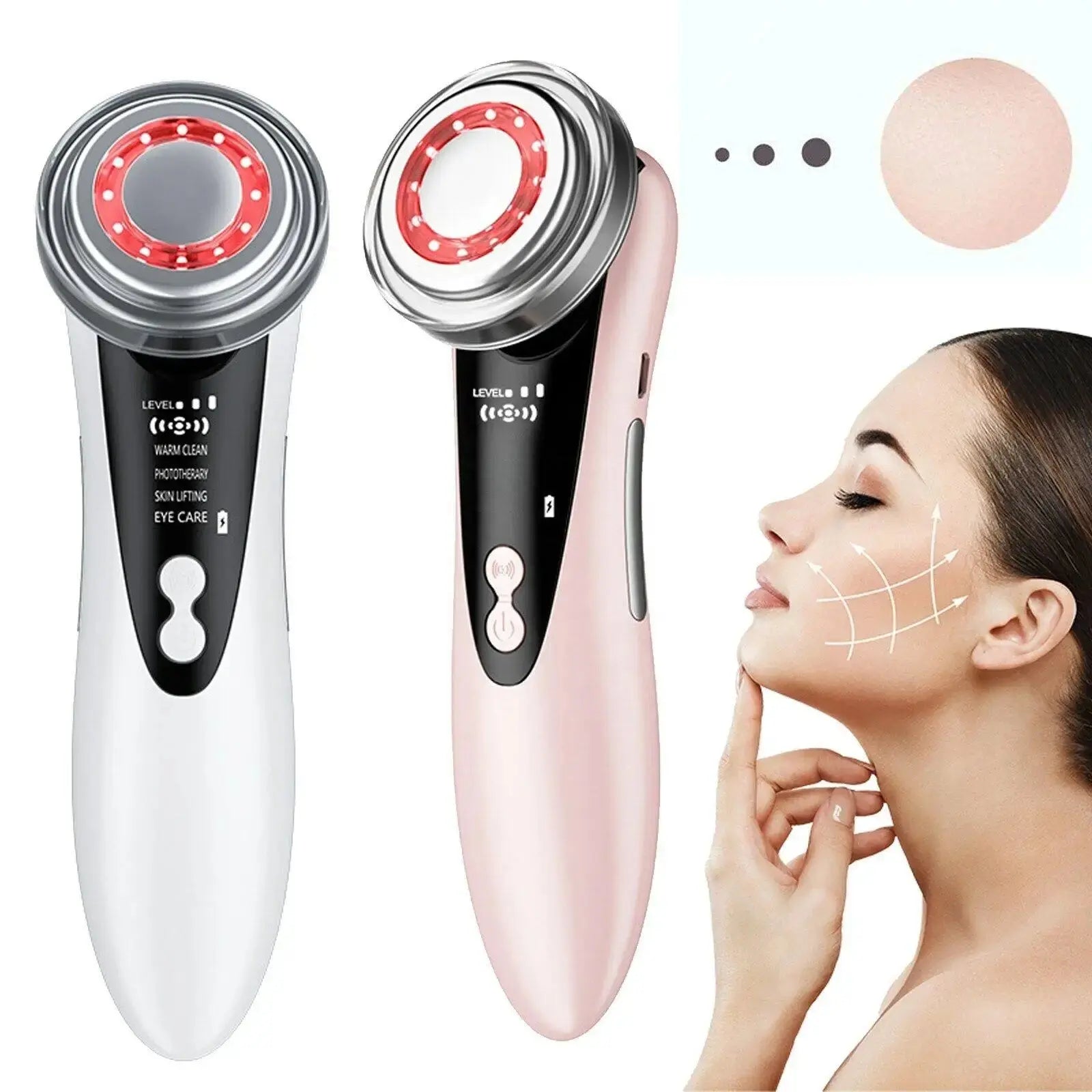 Multifunctional Facial Skin Care Beauty Massager Electric Facial Massage Device Clean Face Skin Rejuvenation Lifting Tighten - SPINGHAR