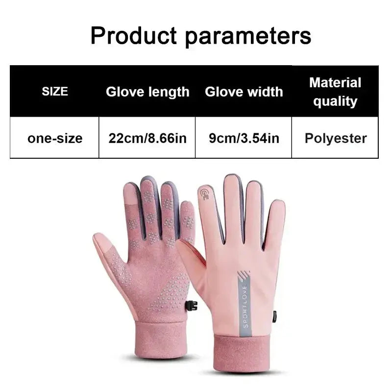 Women’s Autumn Winter Sports Gloves: Waterproof, Anti-Slip Cycling Gloves for Outdoor Activities SPINGHAR